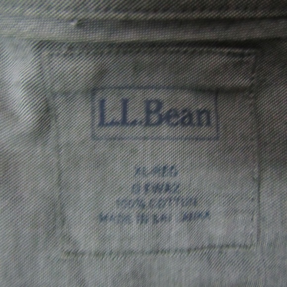 L.L. Bean men's green button down shirt - Picture 7 of 7